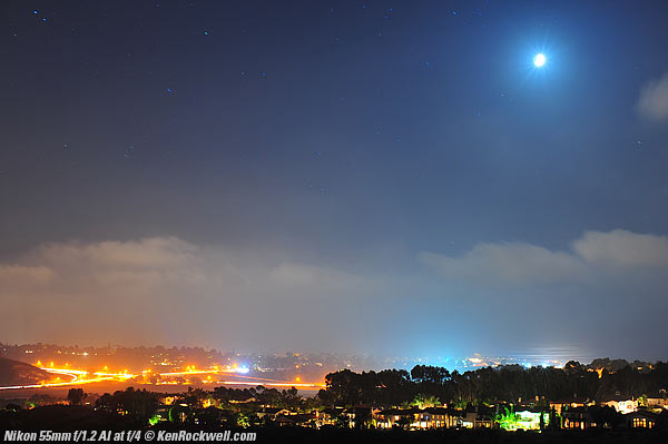 Nikon 55mm f/1.2 Coma