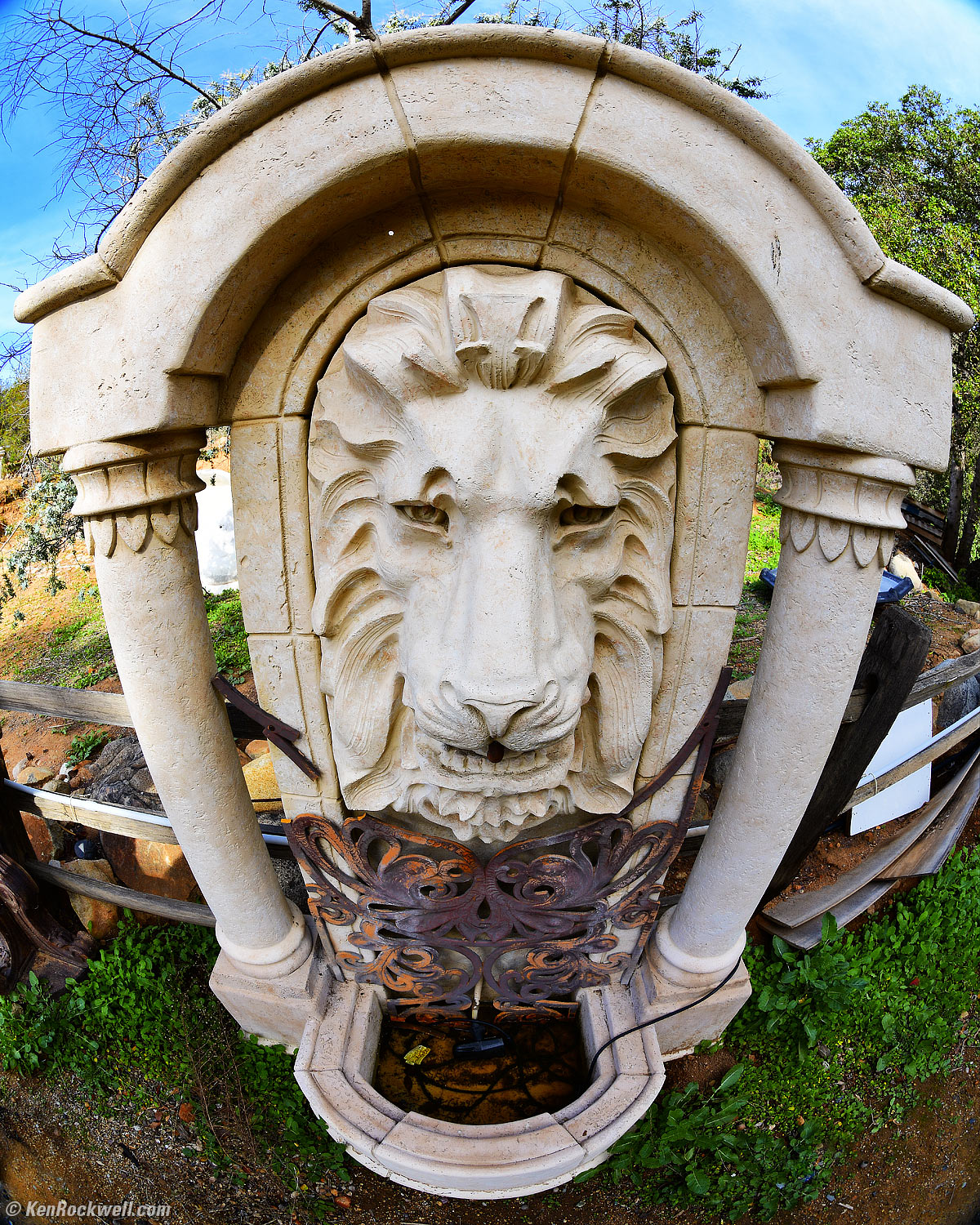 Abandoned Lion Fountain