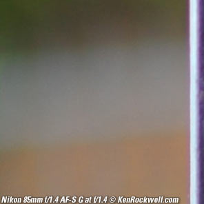 Nikon 85mm f/1.4 Bokeh