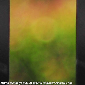 Nikon 85mm f/1.8 AF-D Bokeh