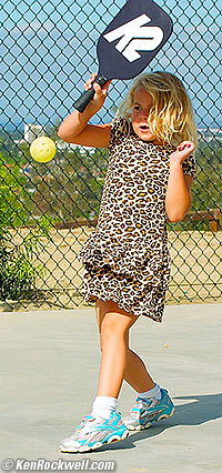 Katie playing Pickleball 