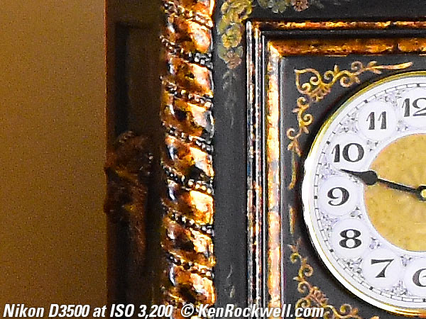 Nikon D3500 high ISO sample image file