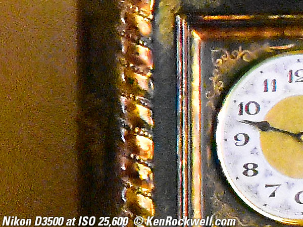 Nikon D3500 high ISO sample image file