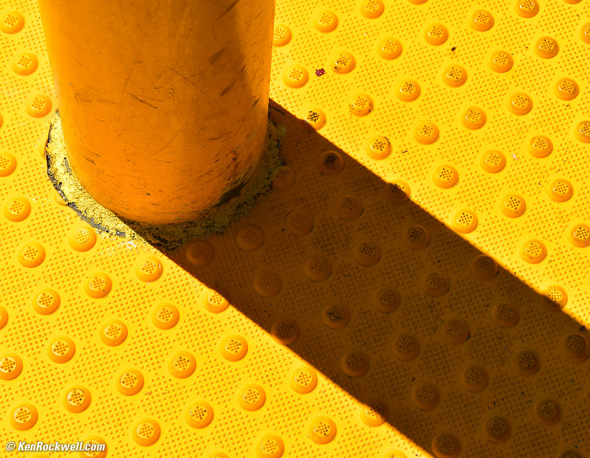 Yellow Parking Pole, Rancho Mirage, California