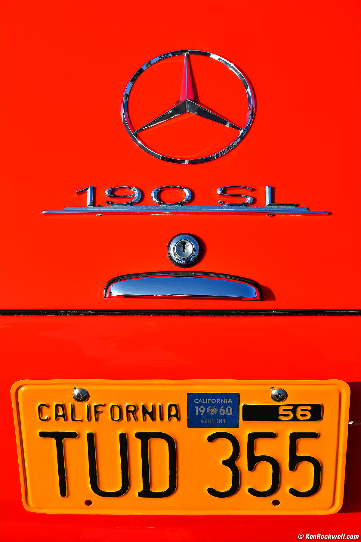 Red Mercedes 190 SL