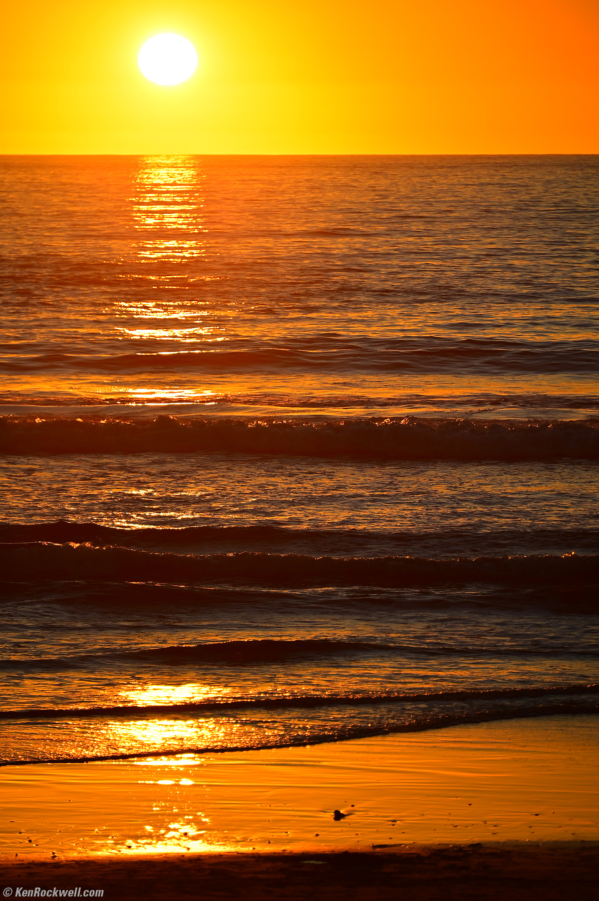 Sunset over the ocean