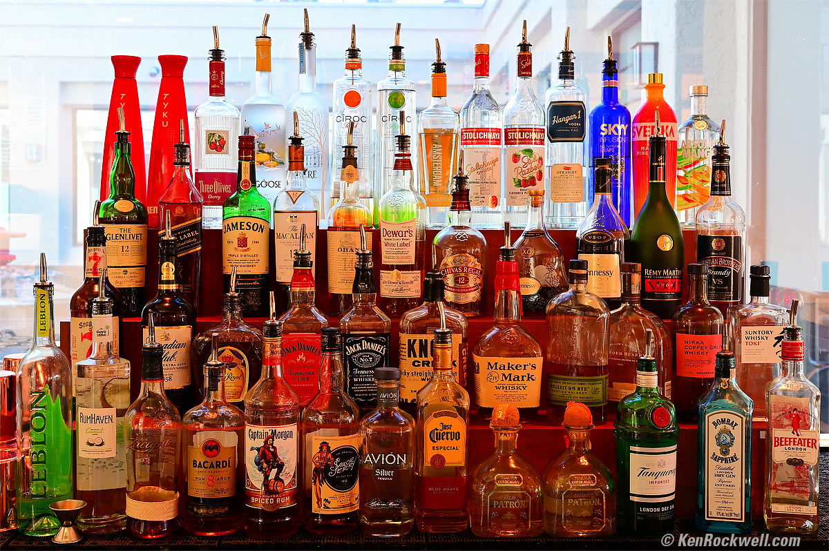Nikon Z6 Sample Image Liquor on Bar