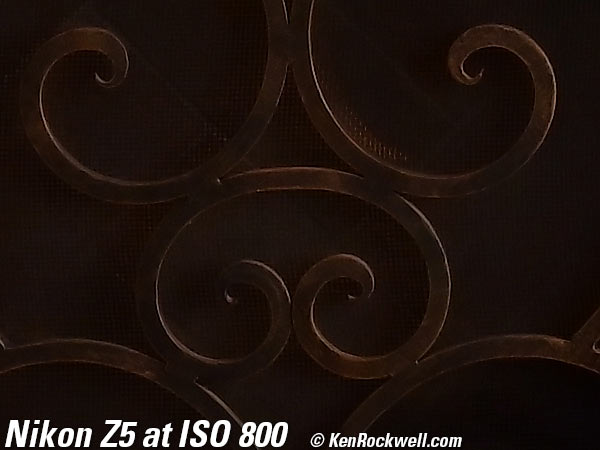 Nikon Z5 High ISO Performance Sample Image File