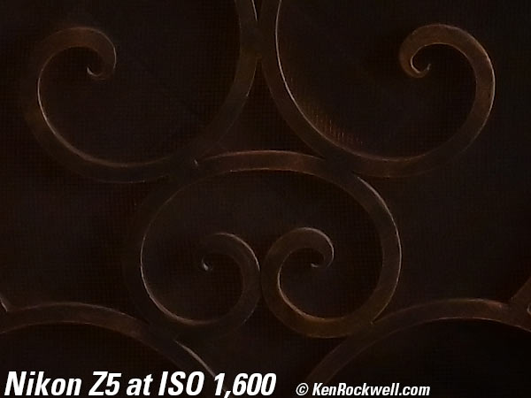 Nikon Z5 High ISO Performance Sample Image File