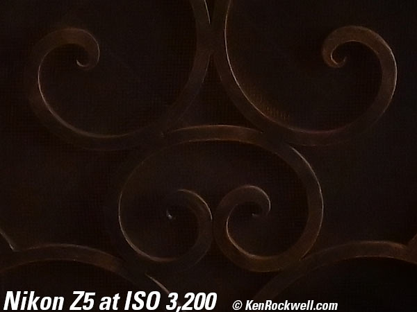 Nikon Z5 High ISO Performance Sample Image File
