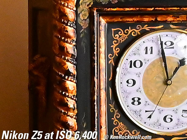 Nikon Z5 High ISO Performance Sample Image File