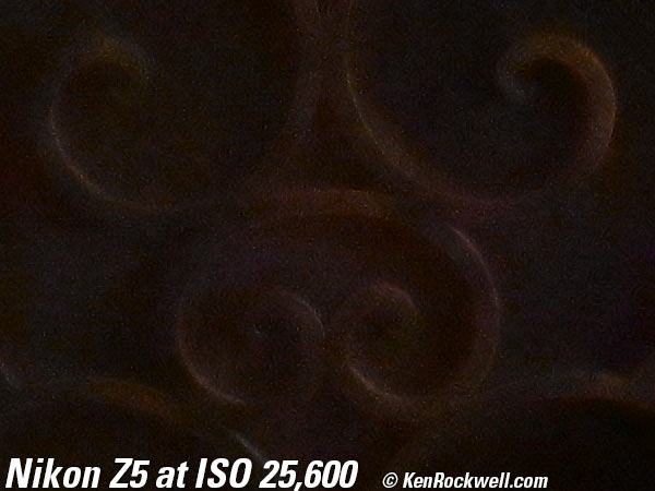 Nikon Z5 High ISO Performance Sample Image File