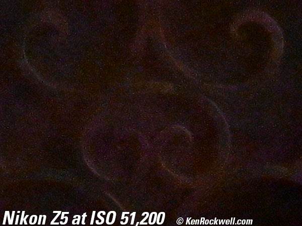 Nikon Z5 High ISO Performance Sample Image File