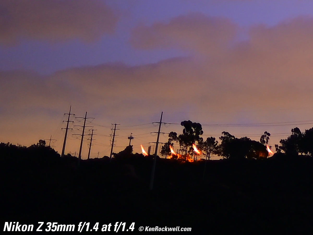 Nikon Z 35mm f/1.4 Coma performance Sample Images