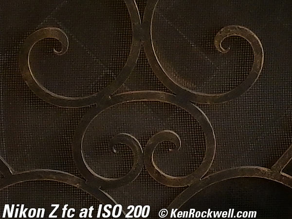 Nikon Z fc High ISO performance