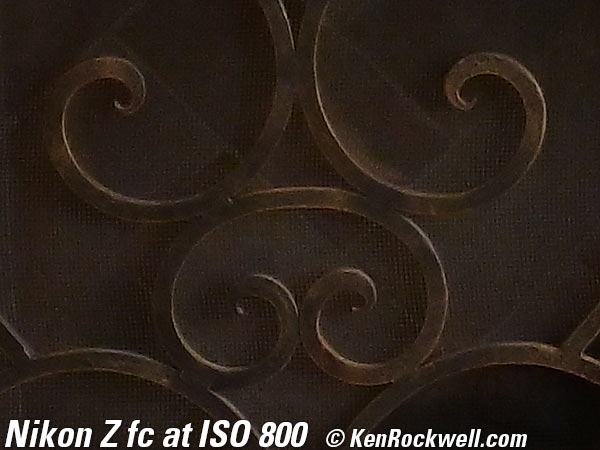 Nikon Z fc High ISO performance