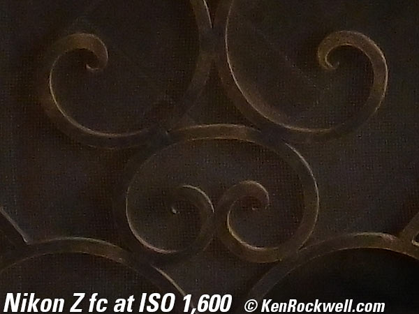 Nikon Z fc High ISO performance