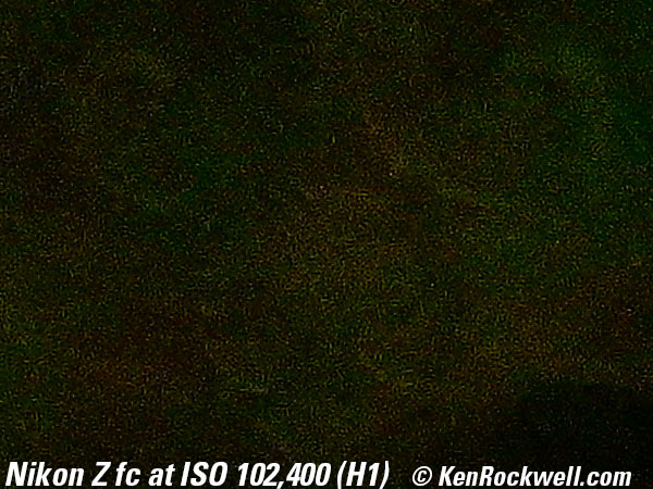 Nikon Z fc High ISO performance