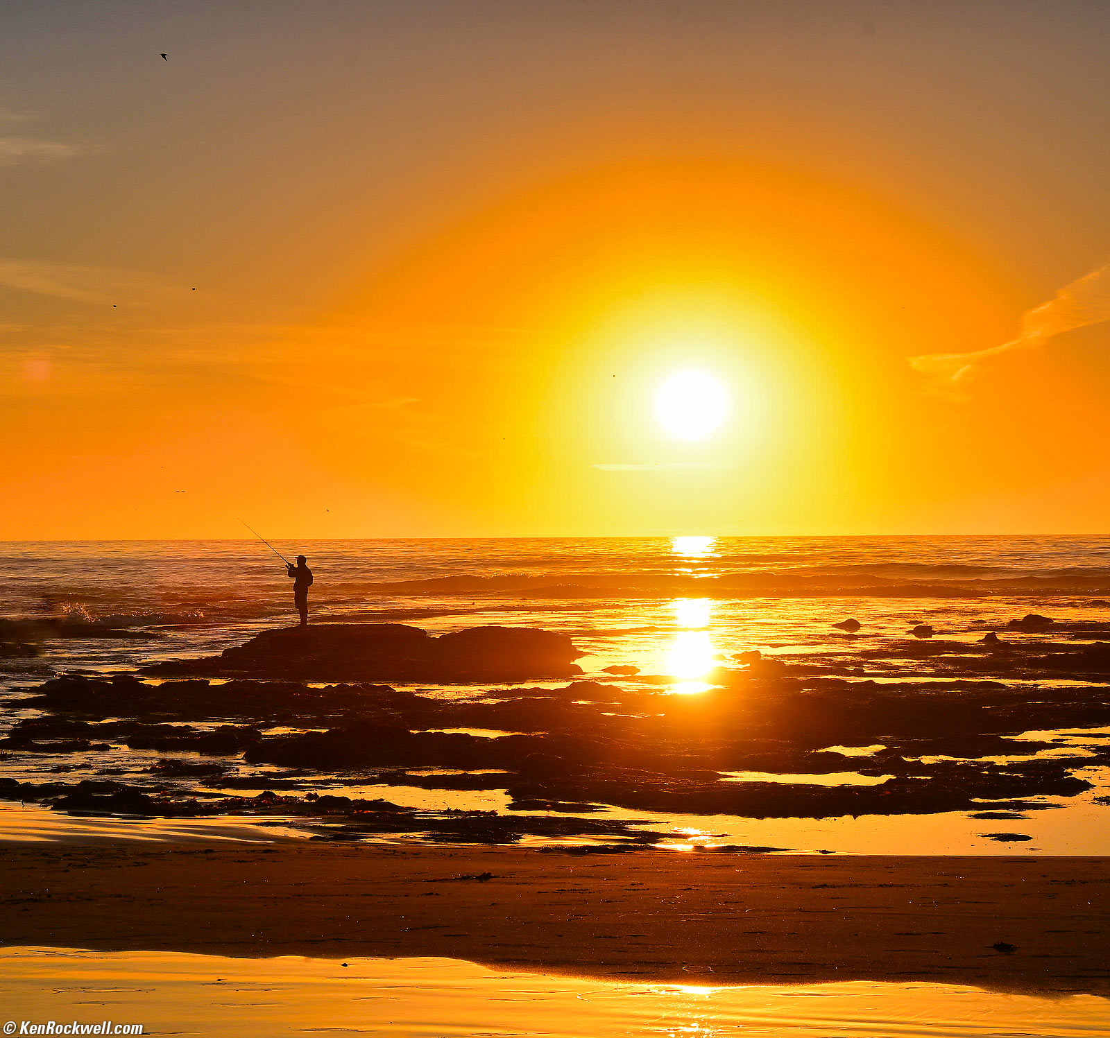 Fishermen at Sunset, Cardiff, California