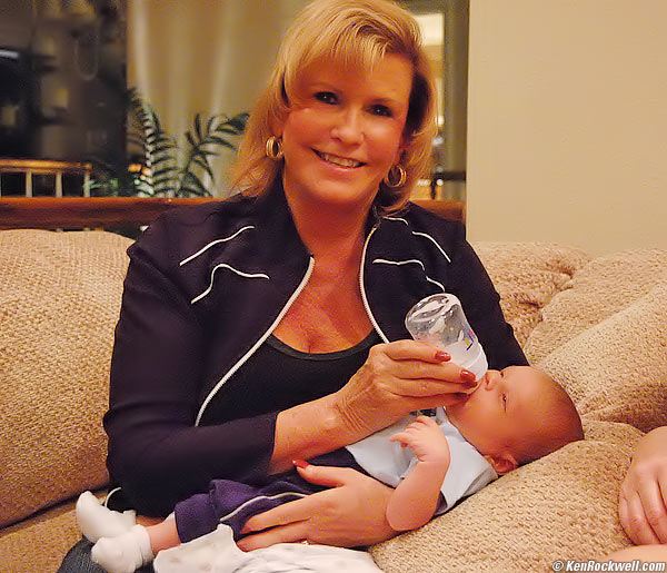 Noni feeding Ryan Rockwell