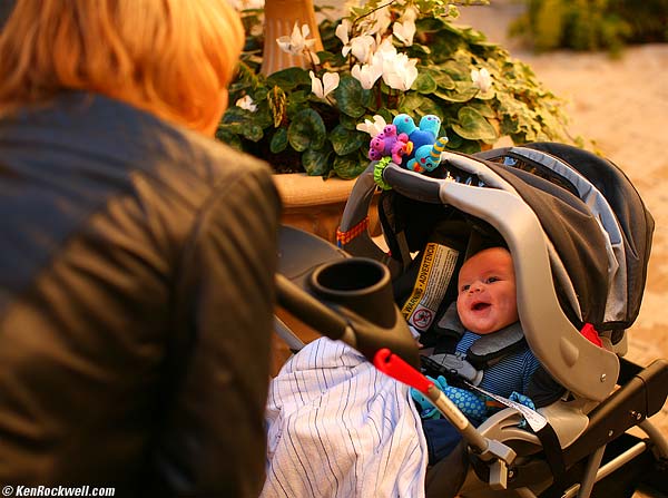 Ryan Smiling at Noni