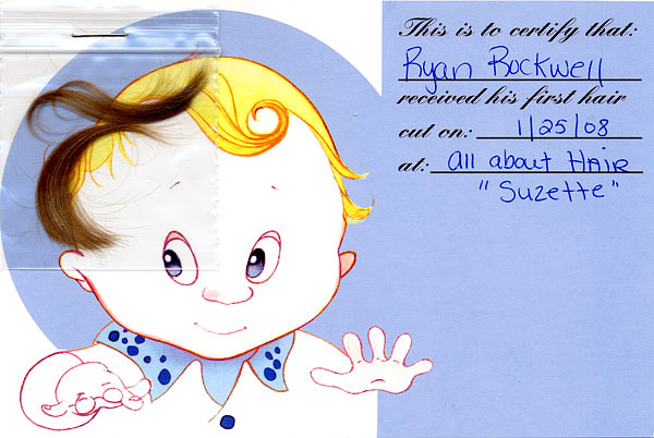 Ryan's first haircut