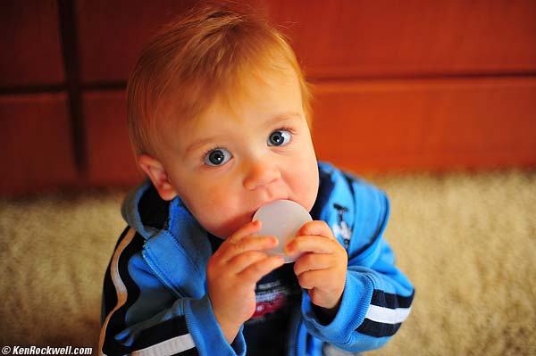 Ryan eating lens cap