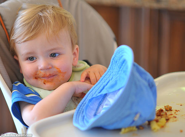 baby ryan and meatbals