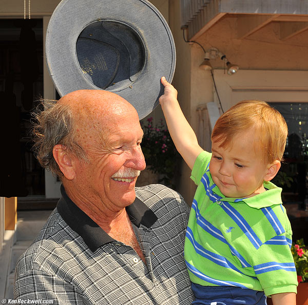 Ryan taking pop's hat