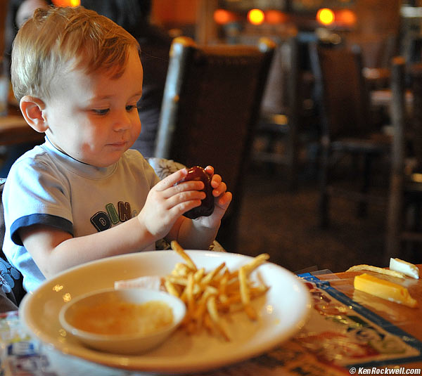 Ryan eating an apple