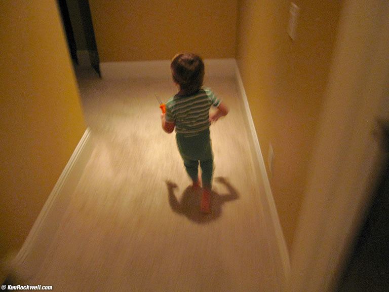 Ryan running with a screwdriver