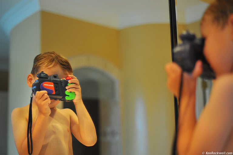 Ryan LOVES the Nickelodeon Photo Blaster.