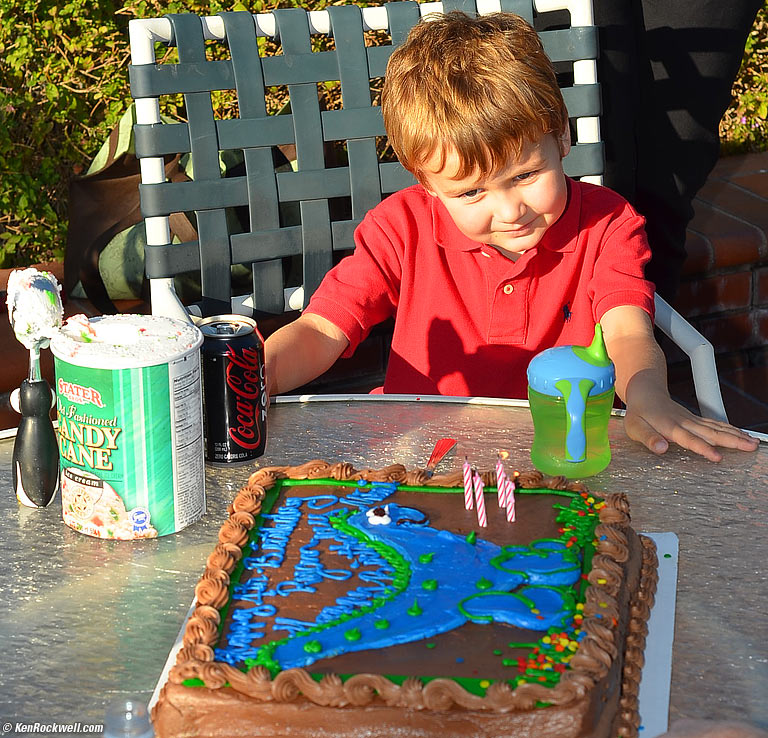 Ryan opens his remote control boat
