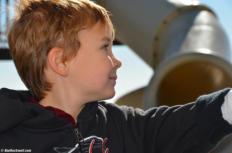 Ryan on the slide at Oceanside Harbor. 