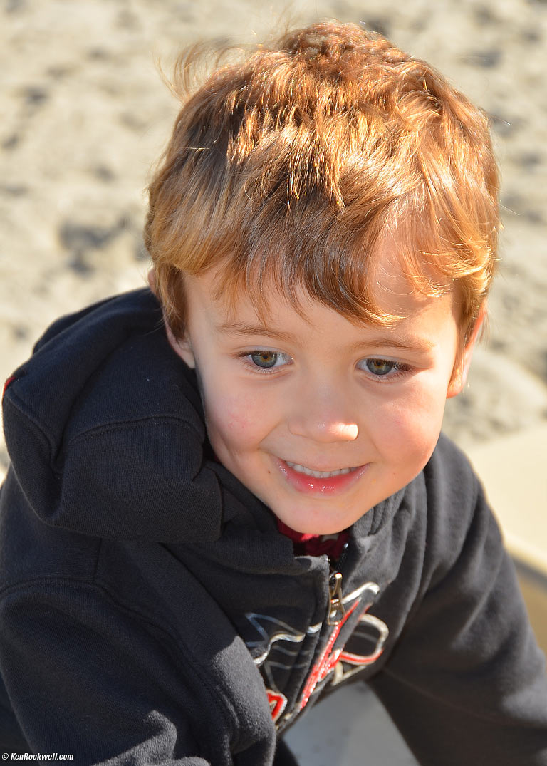 Ryan on the slide at Oceanside Harbor. 