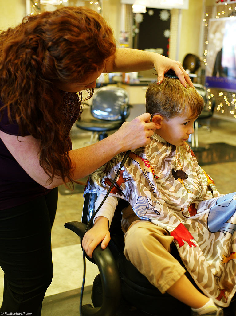 Ryan on the slide at Oceanside Harbor. 