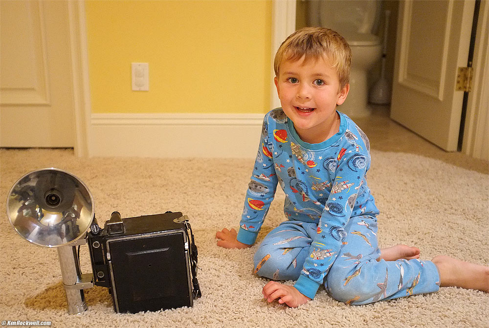 Ryan and Speed Graphic with Heiland flash