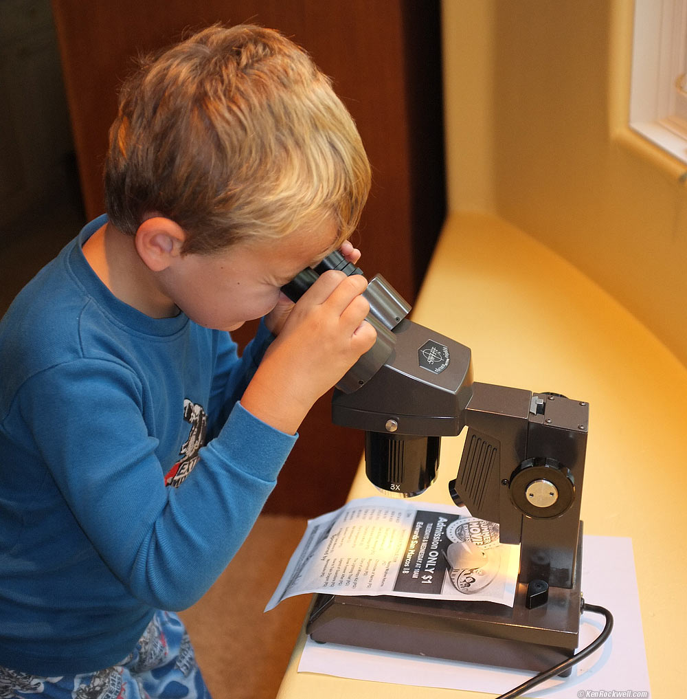 Ryan and Dada's stereo microscope