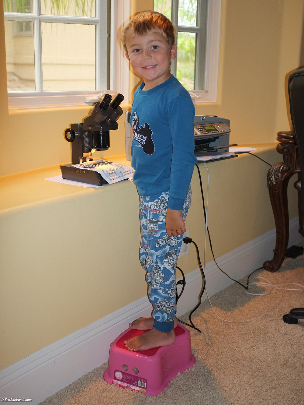 Ryan and Dada's stereo microscope