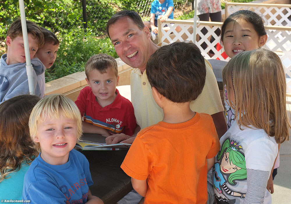 Dada reads the class a story! 