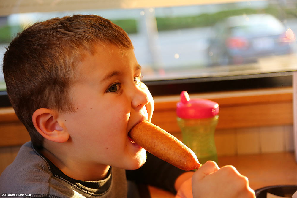 Ryan and the corn dog