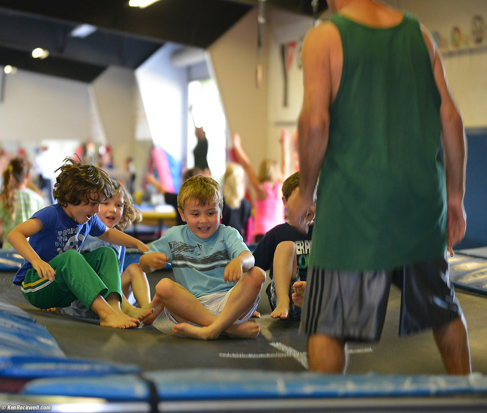 Ryan on the trampoline. 