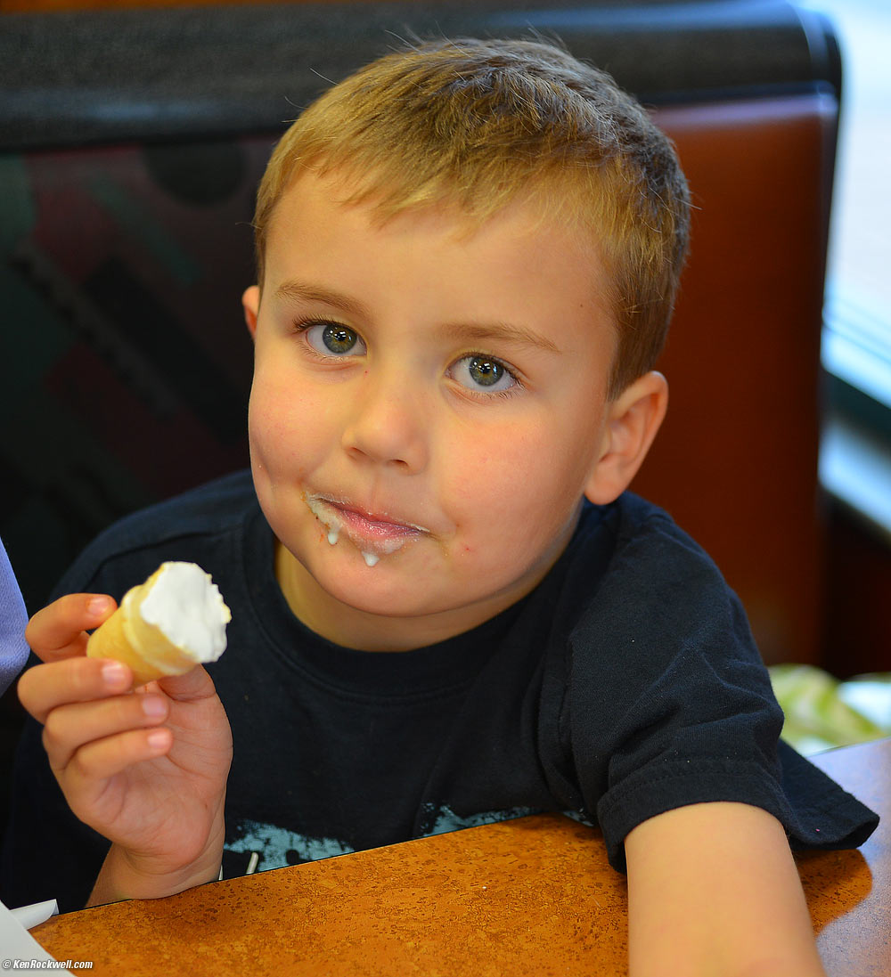 Ryan and a McDonald's ice cream cone
