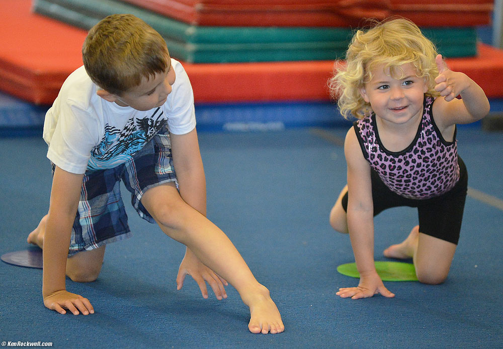 Katie give thumbs-up!