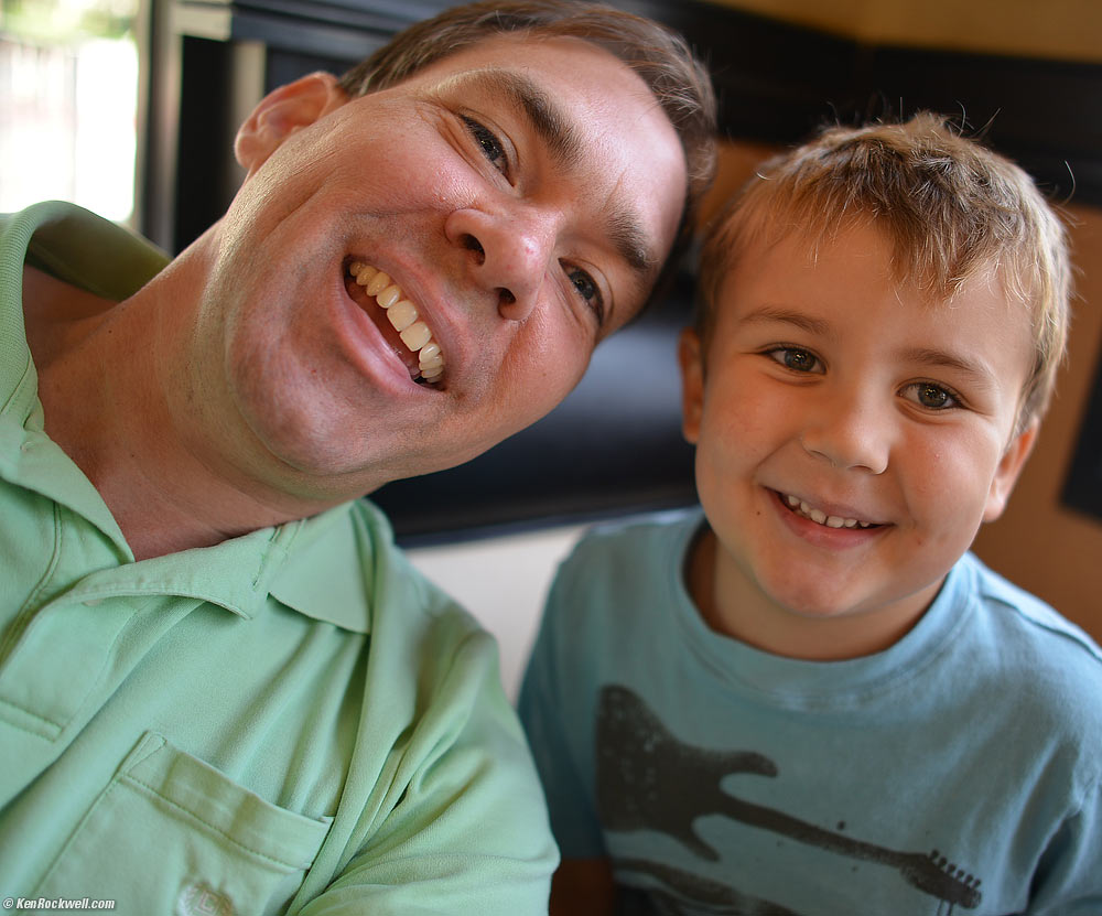 Ryan and Dada at Hot off the Grill