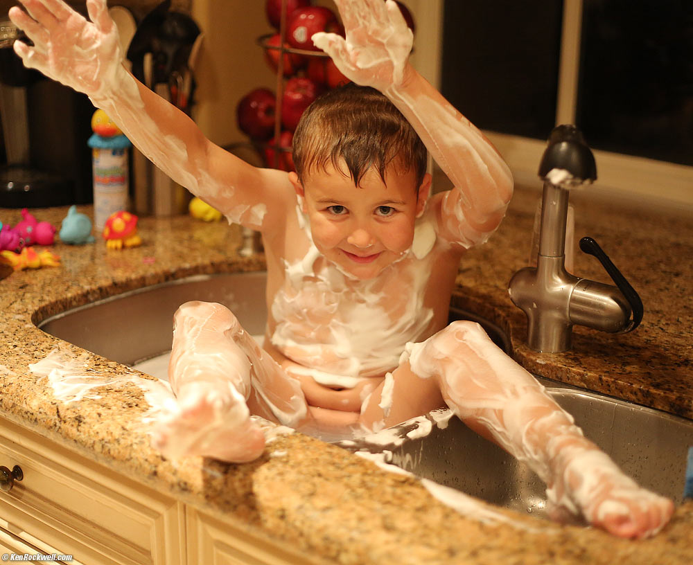 Ryan and the Bath Foam