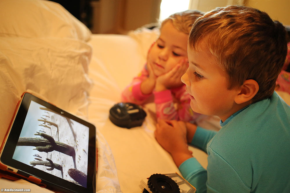 Watching Rango on the iPad