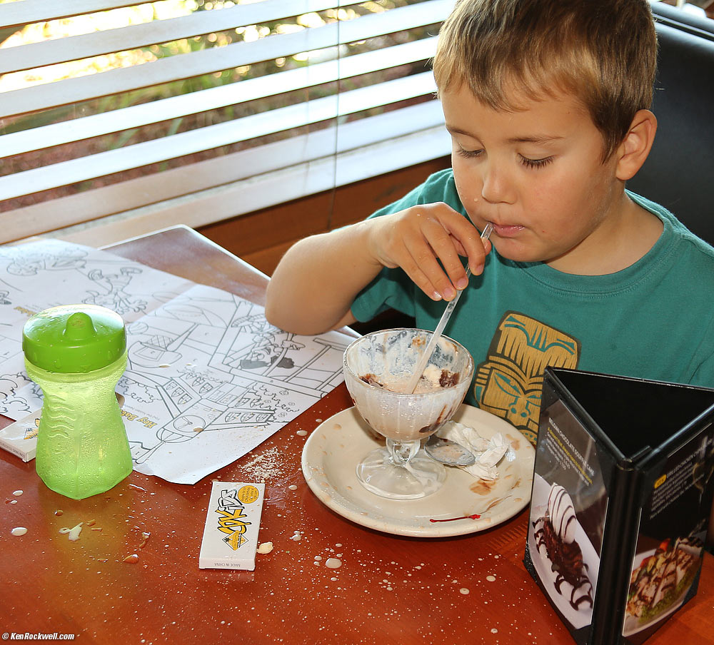Blowing bubbles in ice cream