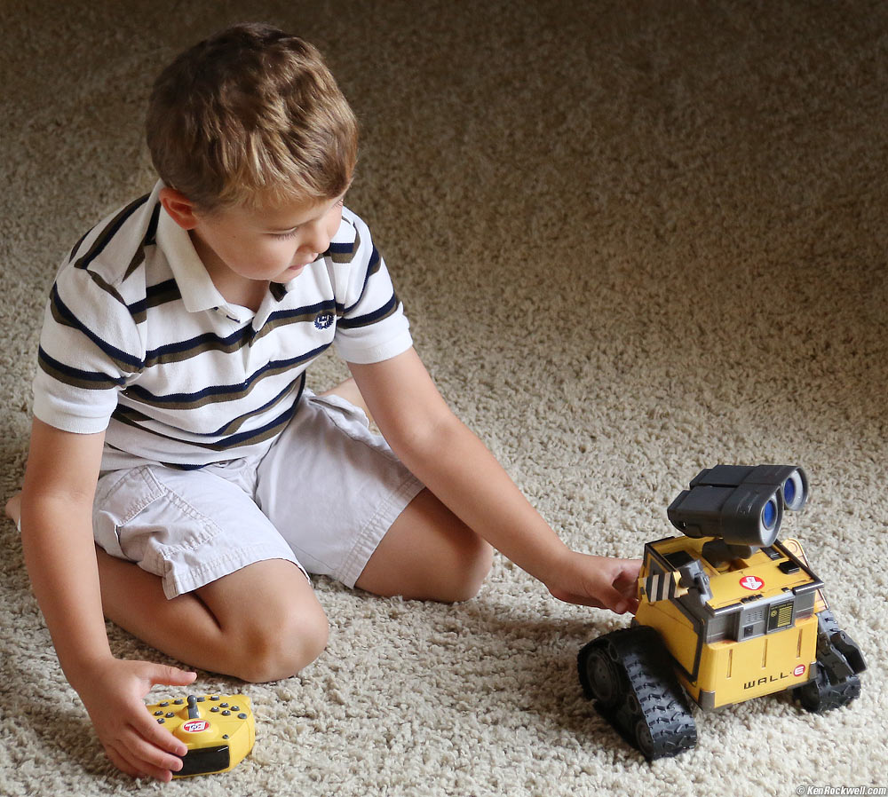 Ryan and WALL-E before school