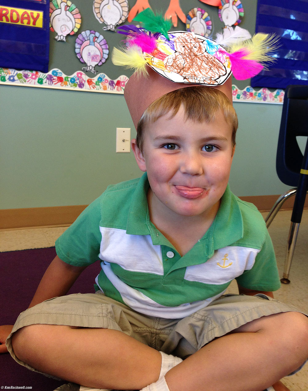 Ryan and his Thanksgiving Hat